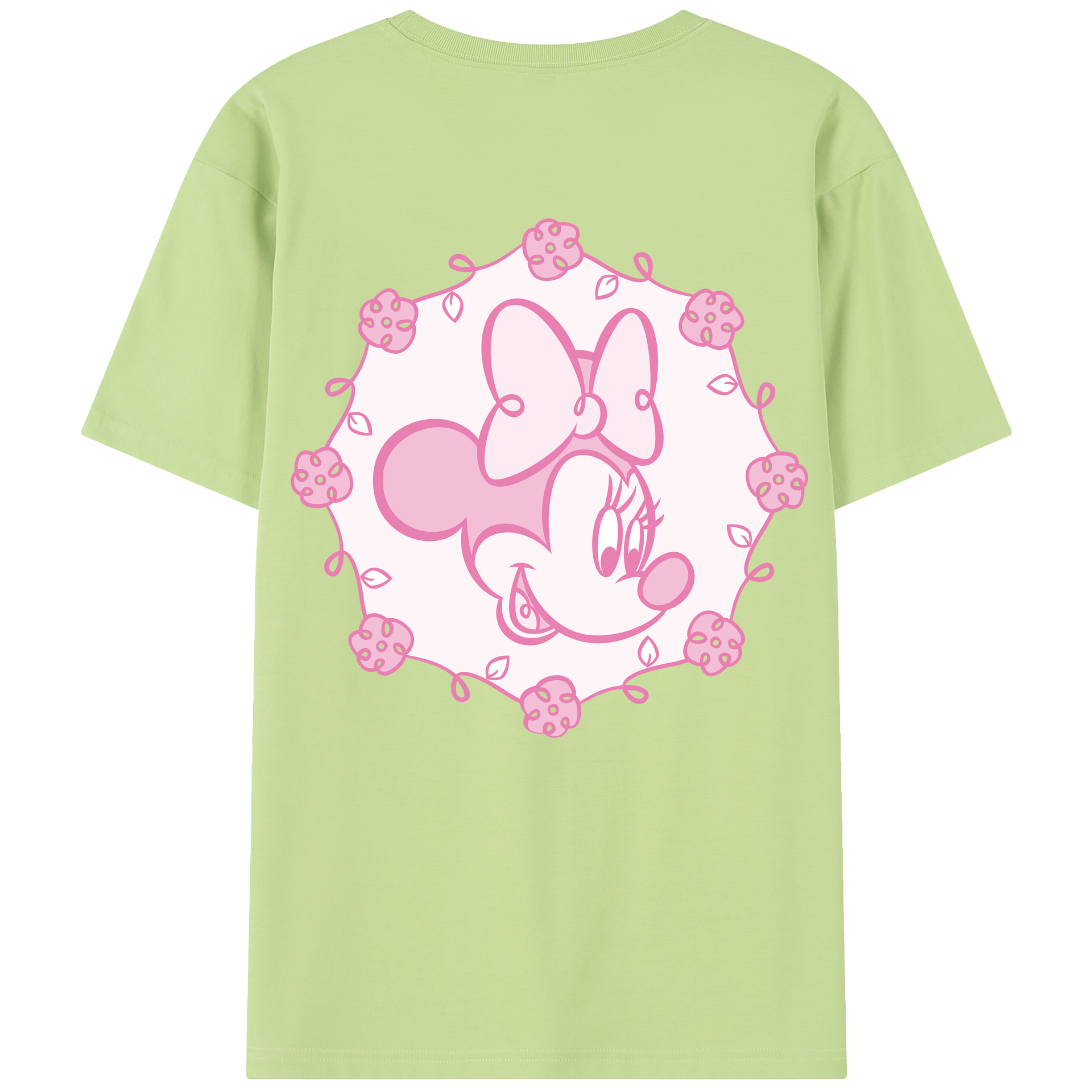 （画像用） ミッキーマウス Mickey Mouse 綿100％半袖Tシャツ（背面プリント）